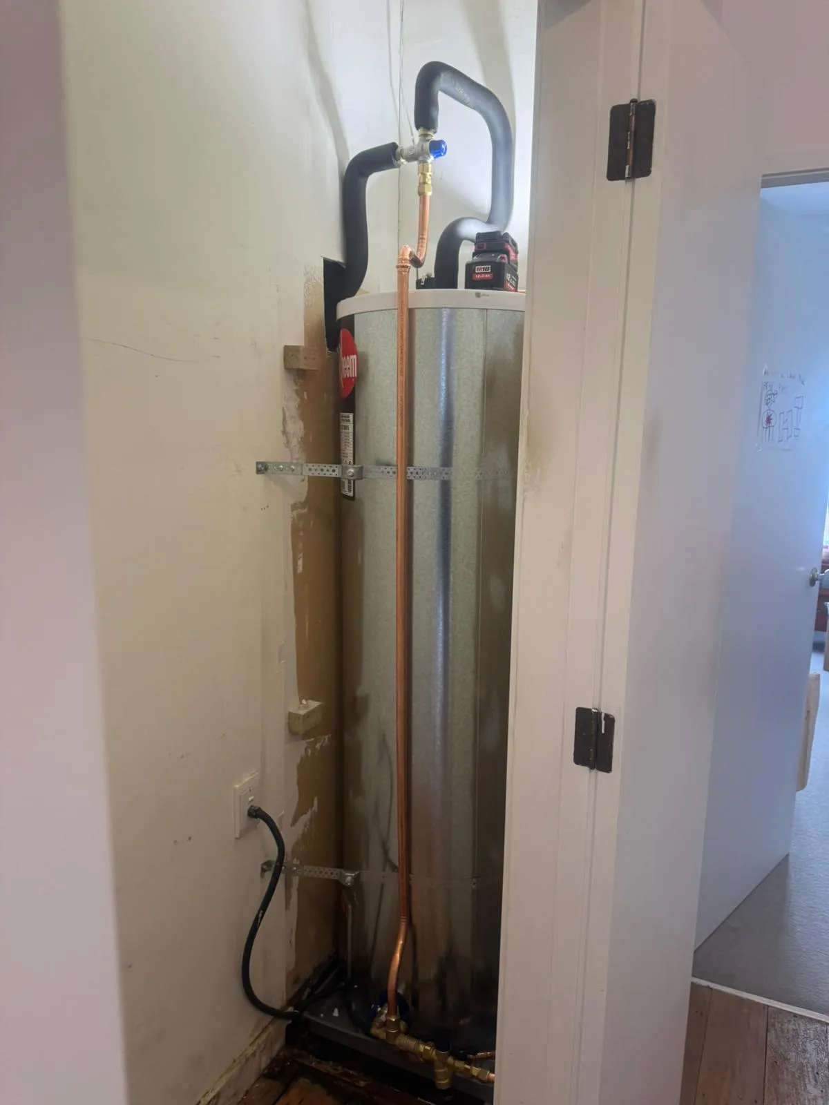 Hot water cylinder work