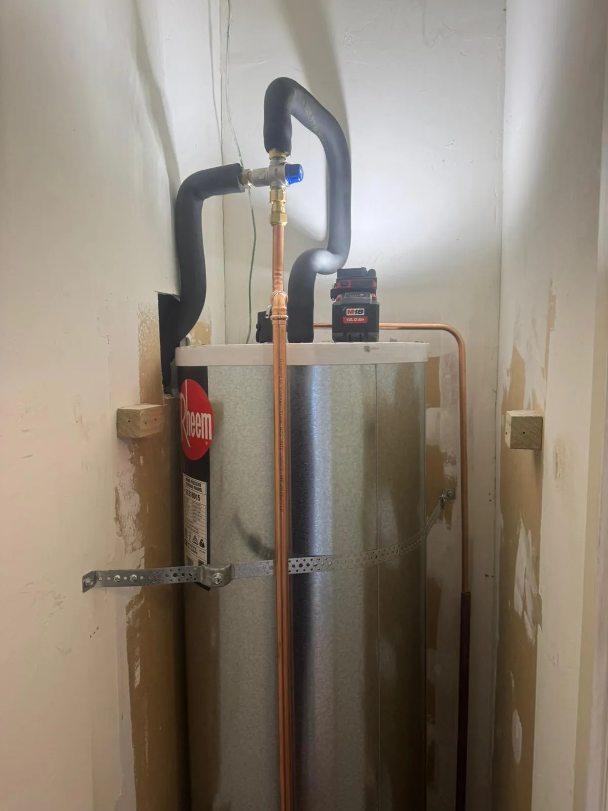 Hot water cylinder work